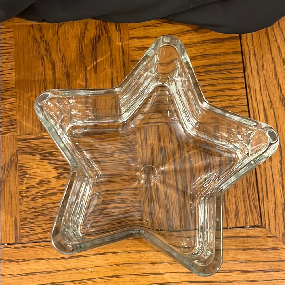 Libbey Clear Star-Shaped Glass Dish